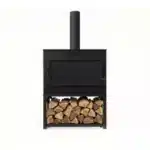 VIK – LUX Lounge Gartenkamin Schwarz (für an ein Loungesofa) – Bild 2