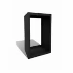 VIK – Woodbox (Holzlager) – Schwarz (matte Farbe) – Bild 3